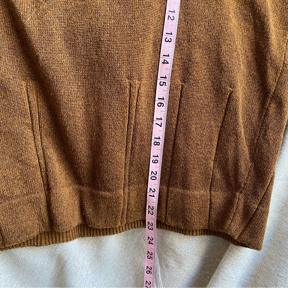& OTHER STORIES Brown Long Sleeve Cotton Crewneck Sweater - Picture 8 of 9